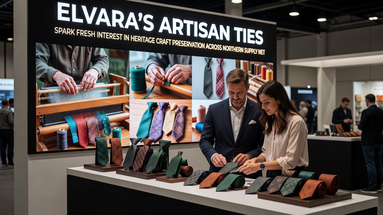 Northern European artisans preserving heritage craft methods through collaborative tie production workshops